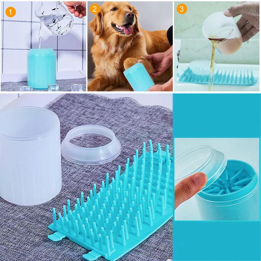 Portable Pet Paw Cleaner - Silicone Brush for Dogs - Woofingtons