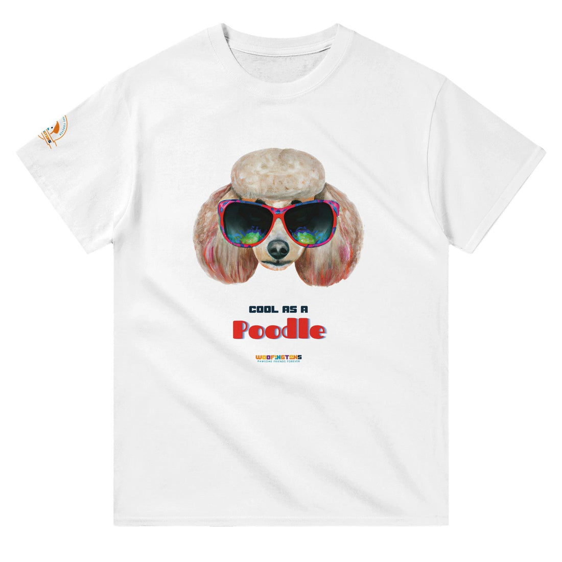 &quot;Cool as a Poodle” - Cool Dog T-Shirt - Woofingtons