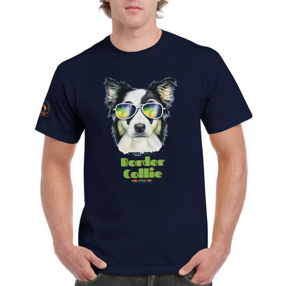 &quot;Cool as a Border Collie” - Cool Dog T-Shirt - Woofingtons