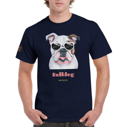 &quot;Cool as a Bulldog” - Cool Dog T-Shirt - Woofingtons