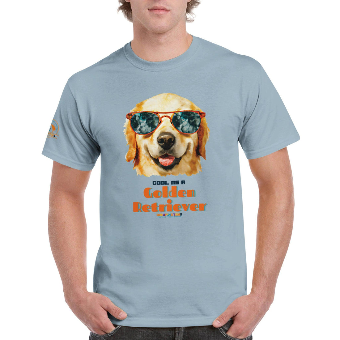 &quot;Cool as a Golden Retriever” - Cool Dog T-Shirt - Woofingtons