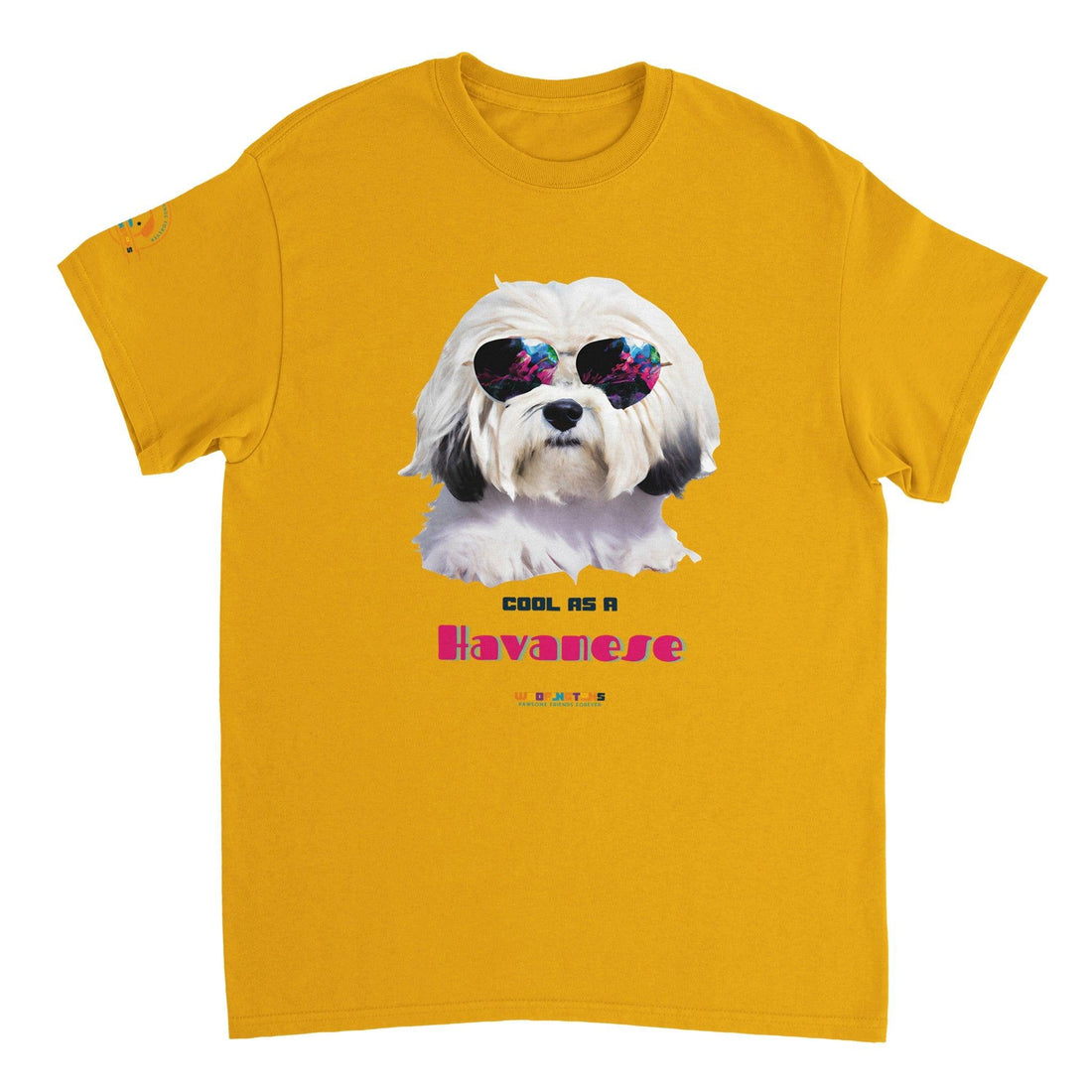 &quot;Cool as a Havanese” - Cool Dog T-Shirt - Woofingtons