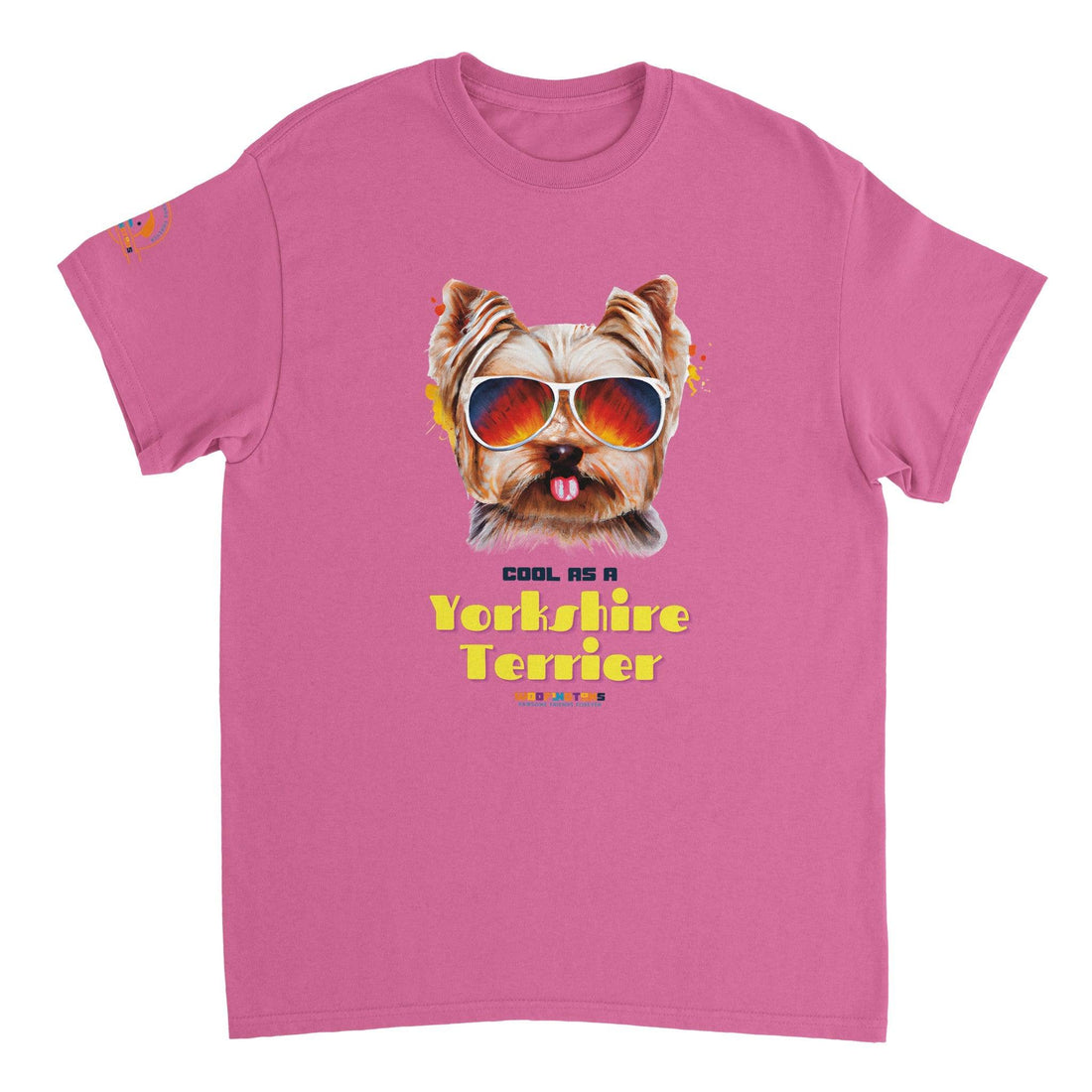 &quot;Cool as a Yorkshire Terrier” - Cool Dog T-Shirt - Woofingtons