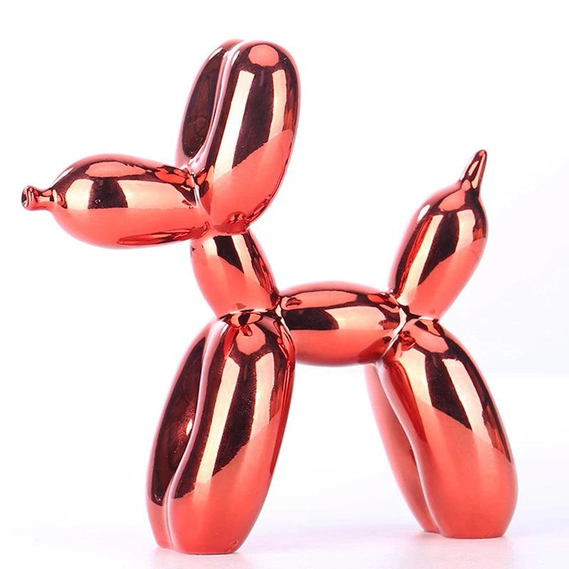 Nordic Resin Balloon Dog Sculpture - Home Decor, Kids Gift, Miniature Animal Figurine - Woofingtons