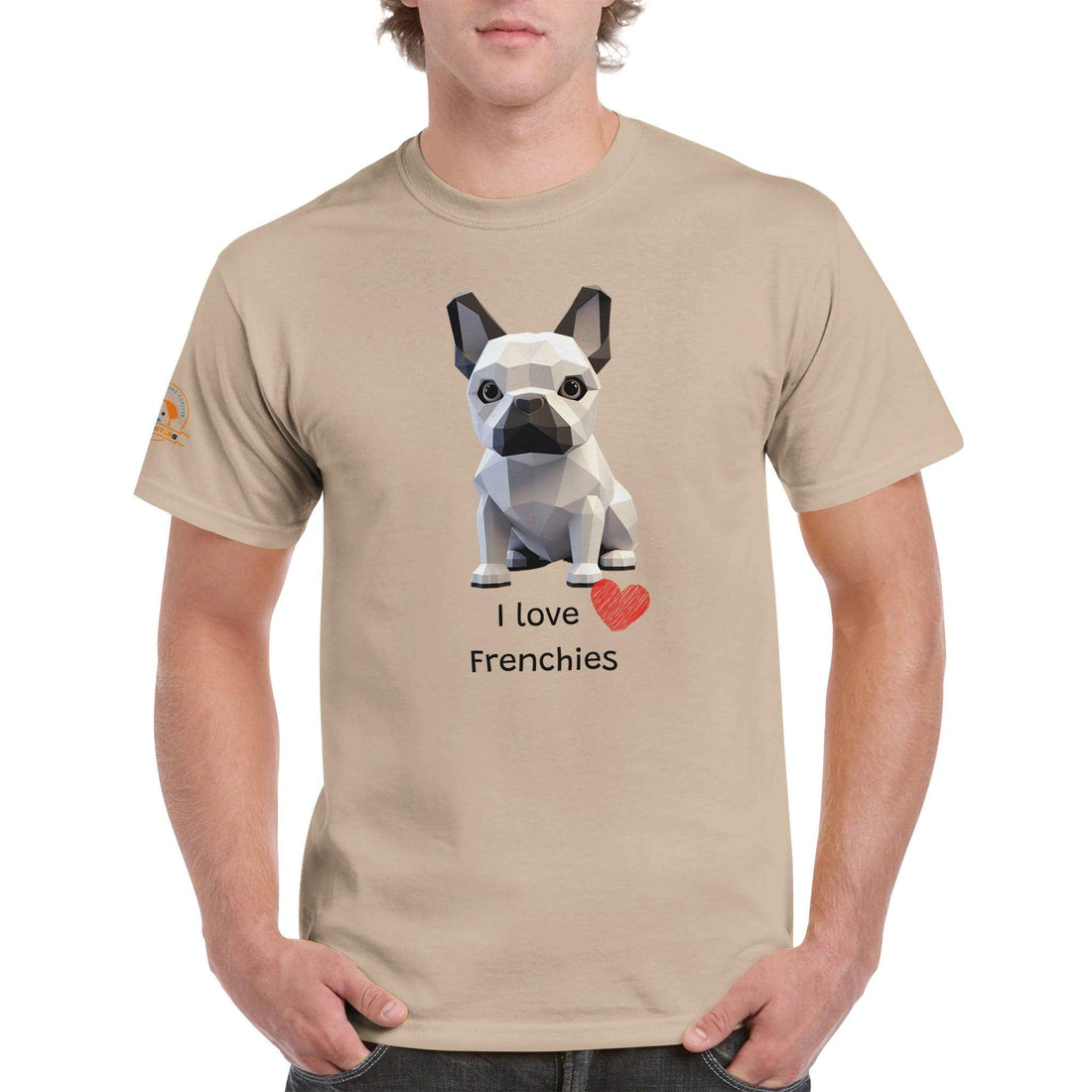 Polygon Pups: Frenchies - Geometric Dog Breed T-Shirt - Woofingtons