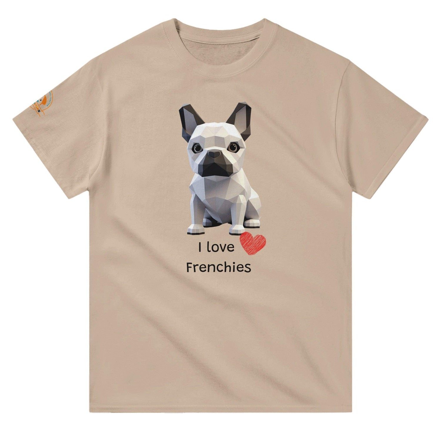 Polygon Pups: Frenchies - Geometric Dog Breed T-Shirt - Woofingtons
