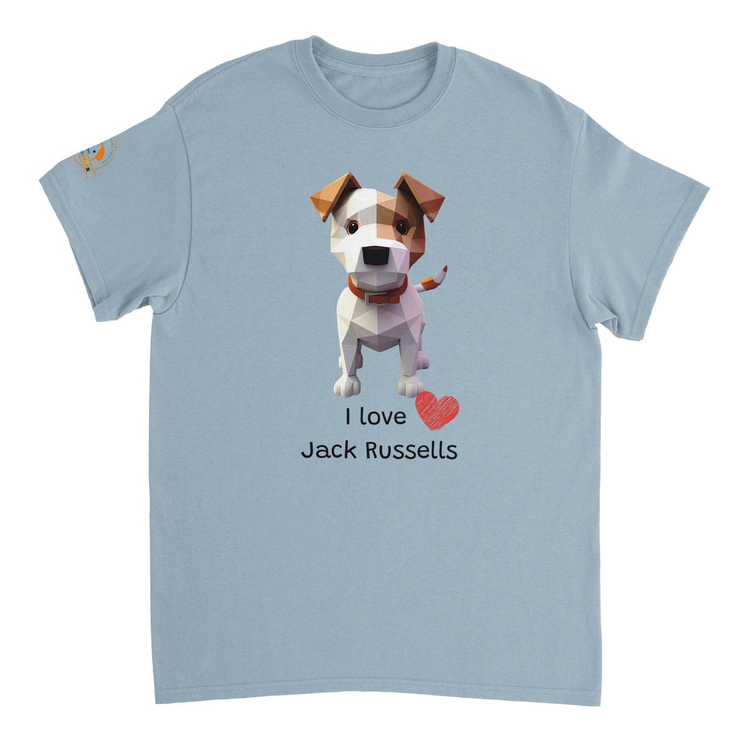 Polygon Pups: Jack Russels - Geometric Dog Breed T-Shirt - Woofingtons