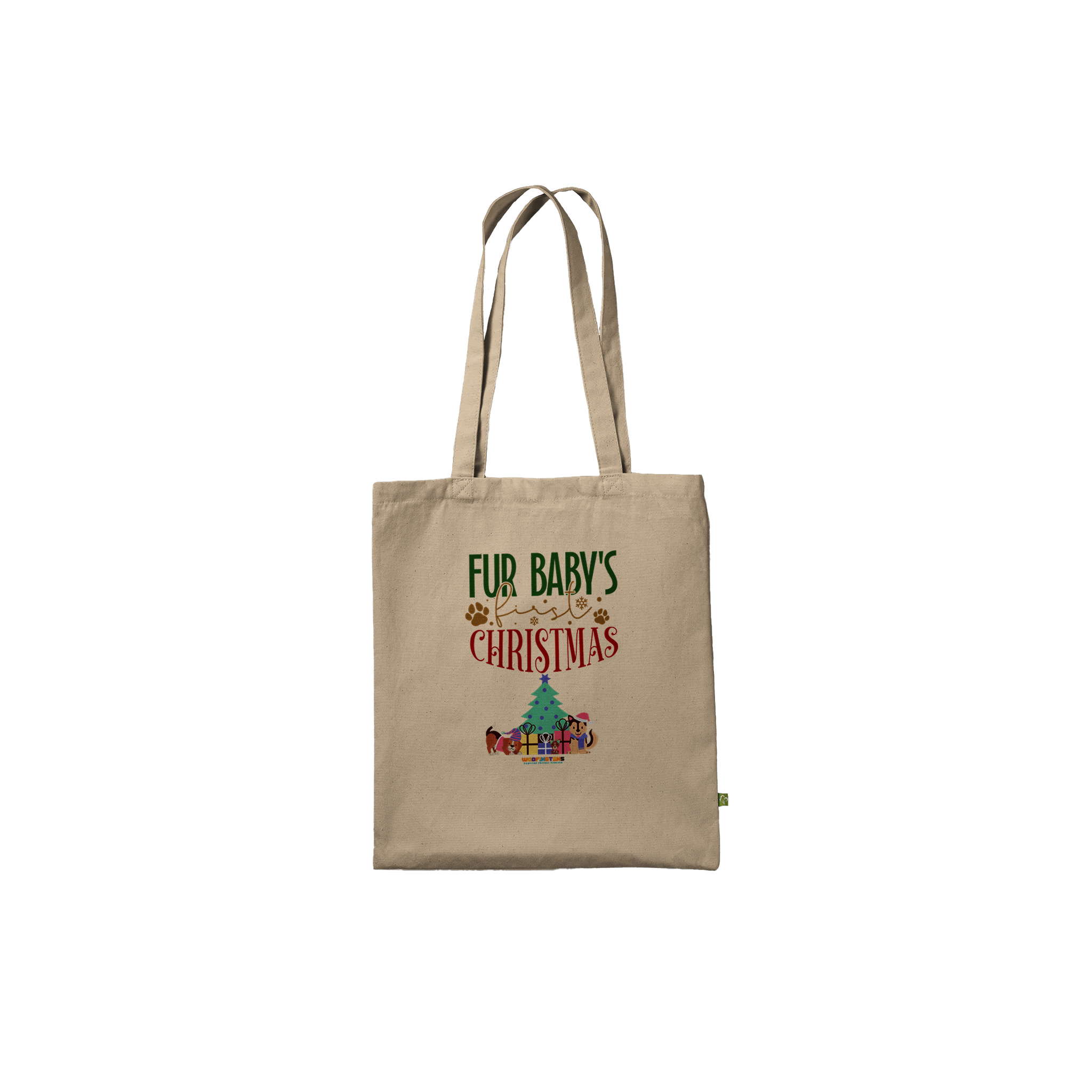 Xmas Dog Tote Bag: Fur Babie&